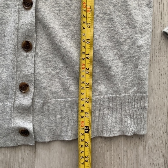 J.Crew wool blend cardigan size XS gray buttons casual career v-neck - Picture 5 of 10